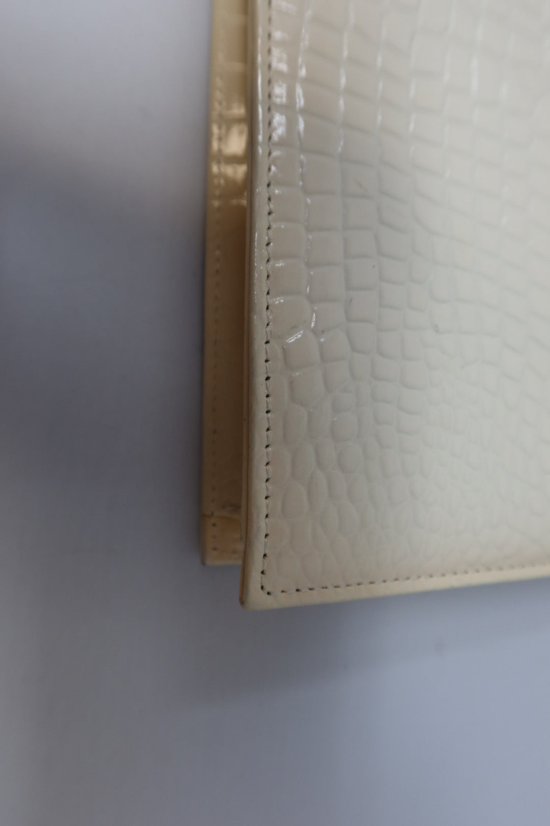 Yves Saint Laurent Cream Clutch Bag - Comes with original box