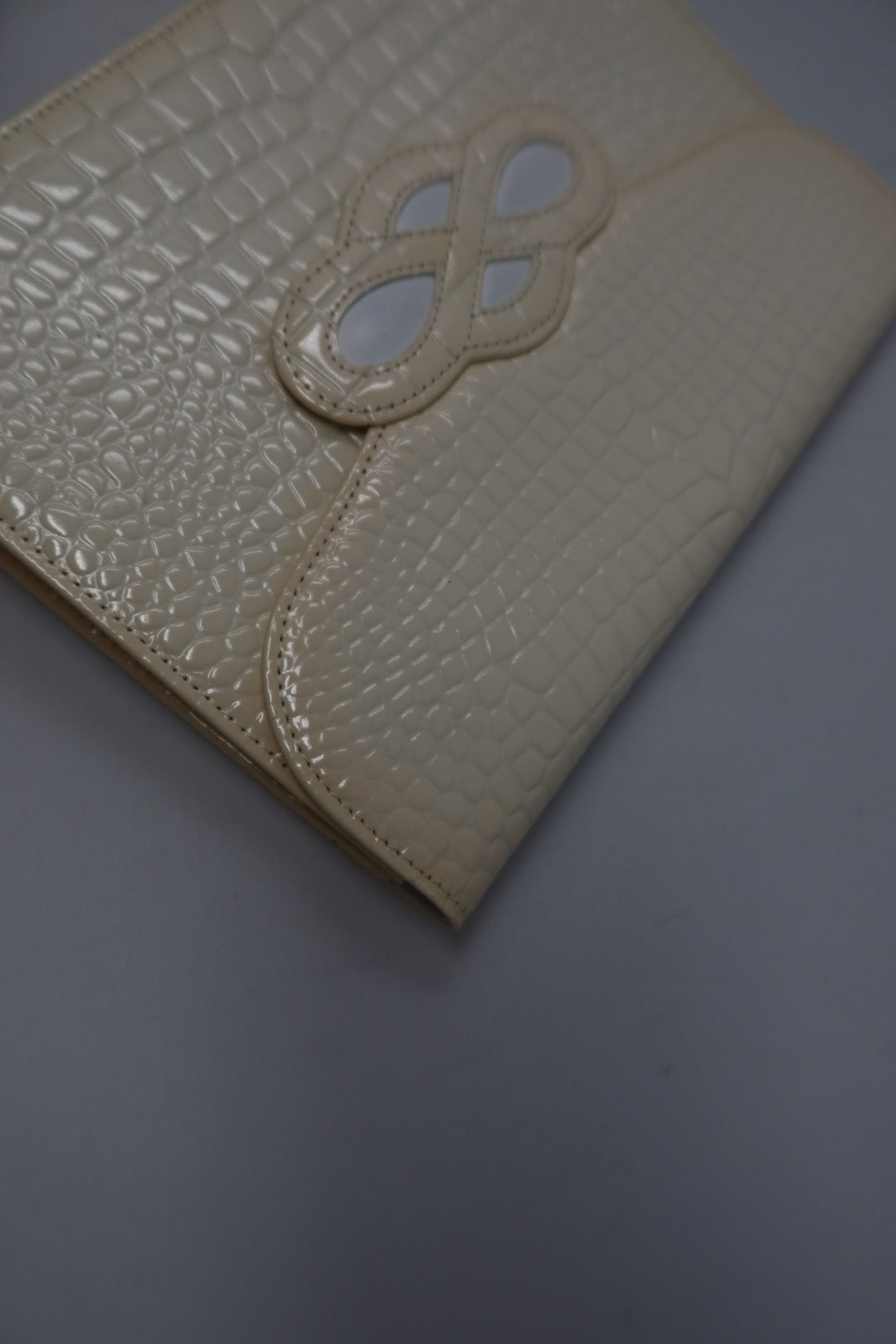Yves Saint Laurent Cream Clutch Bag - Comes with original box