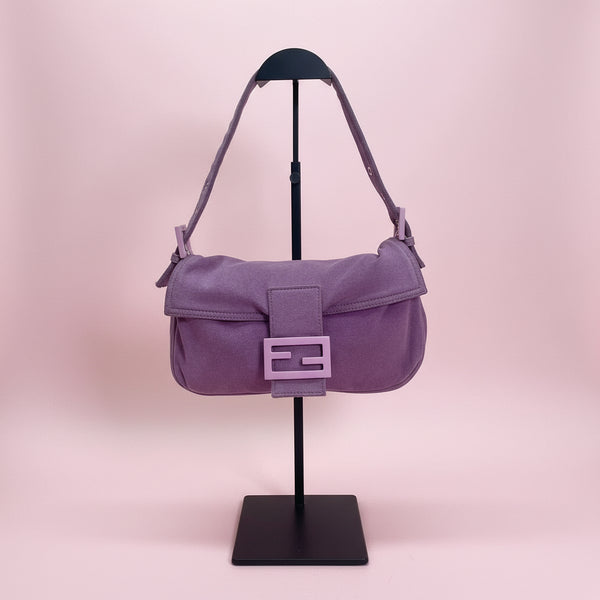Fendi Purple Baguette Fabric