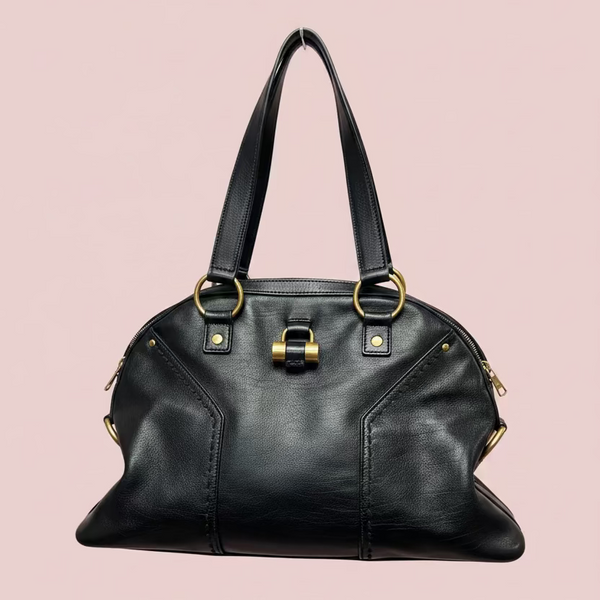 YSL Muse Black Leather