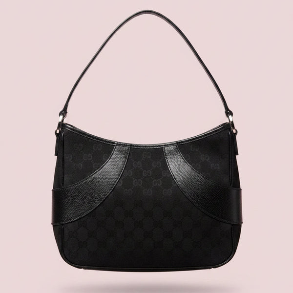 Gucci GG Canvas Black Shoulder Bag