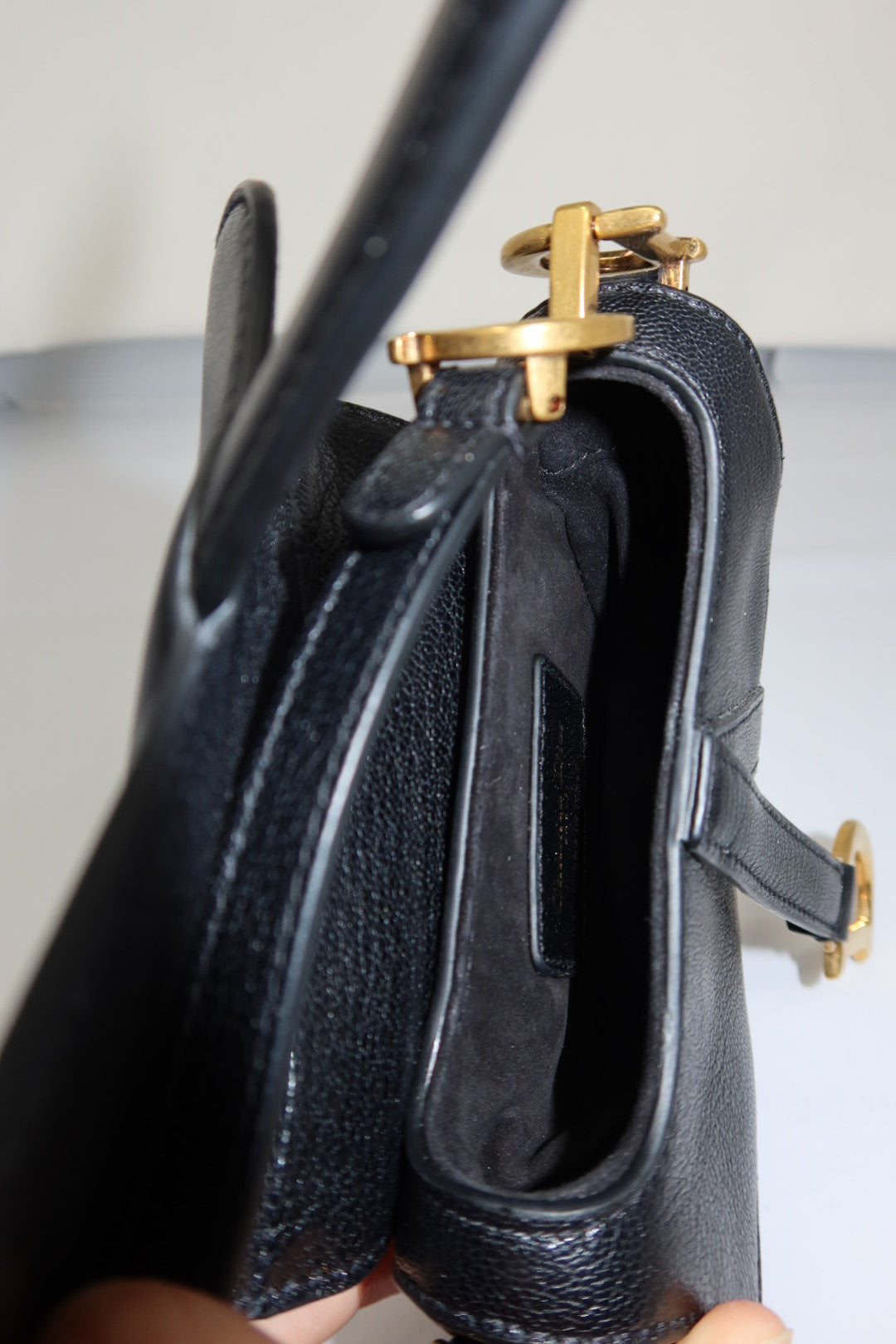 Christian Dior Mini Saddle Black