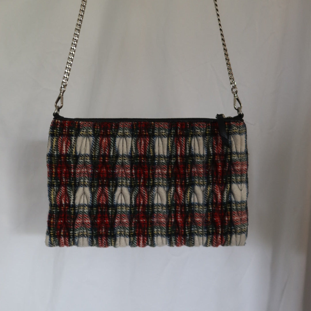Miu Miu Matelasse Wool Crossbody