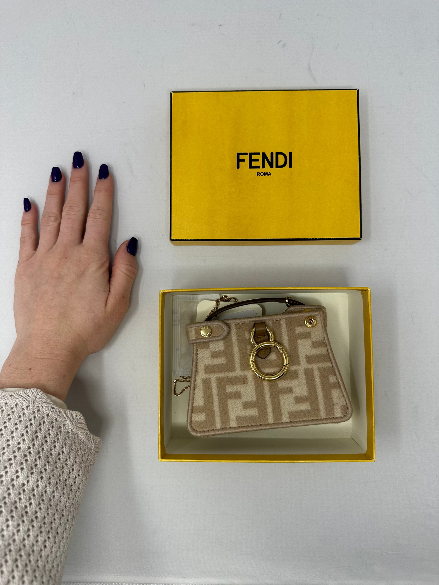 Fendi Nano Peekaboo Charm