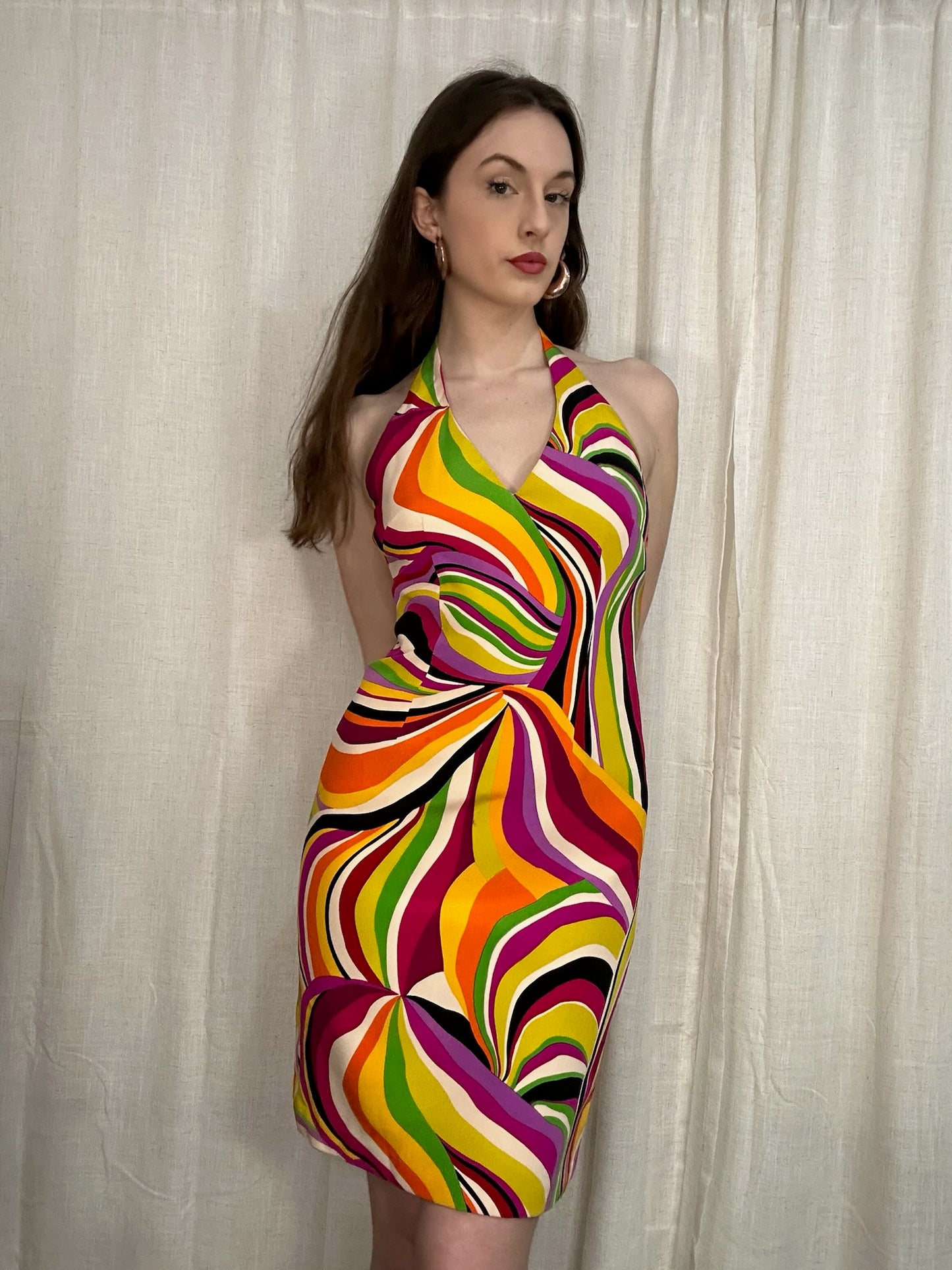 David Meister Colorful Dress