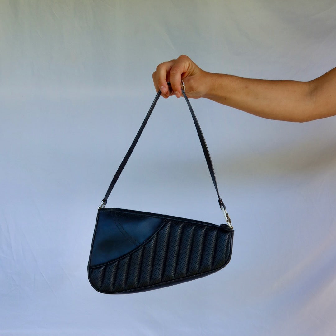 Dior Cadillac Montaigne Black Leather Handbag