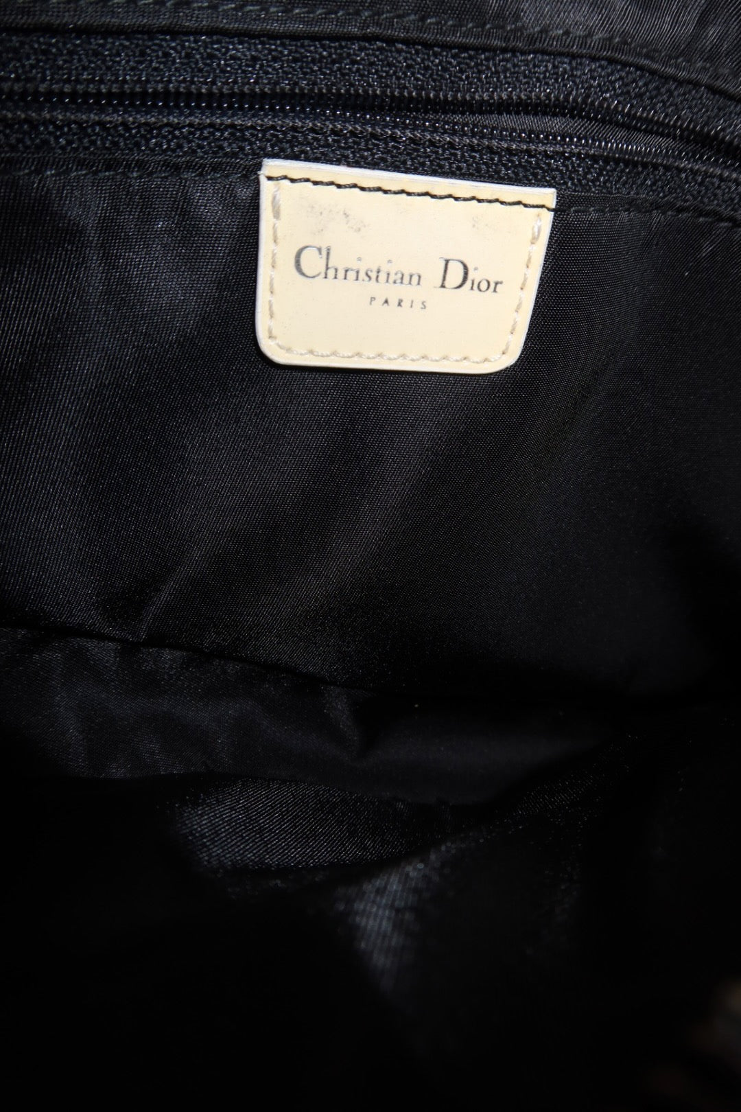 Dior Cadillac Montaigne Black Leather Handbag