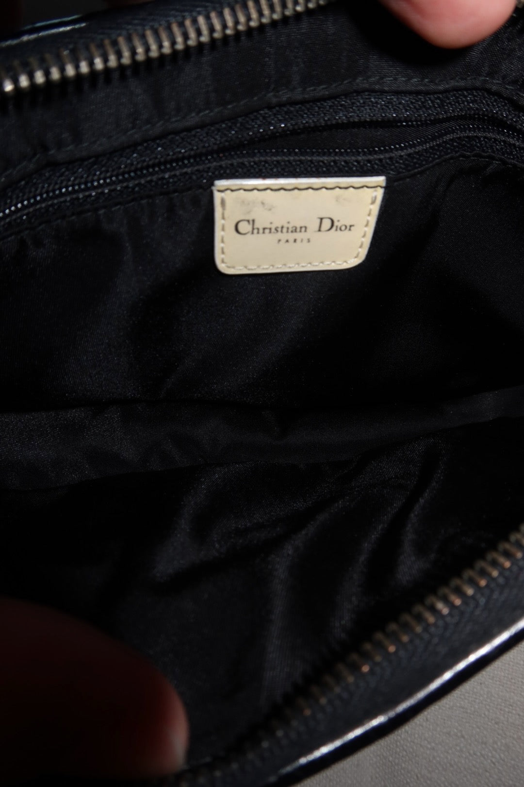 Dior Cadillac Montaigne Black Leather Handbag