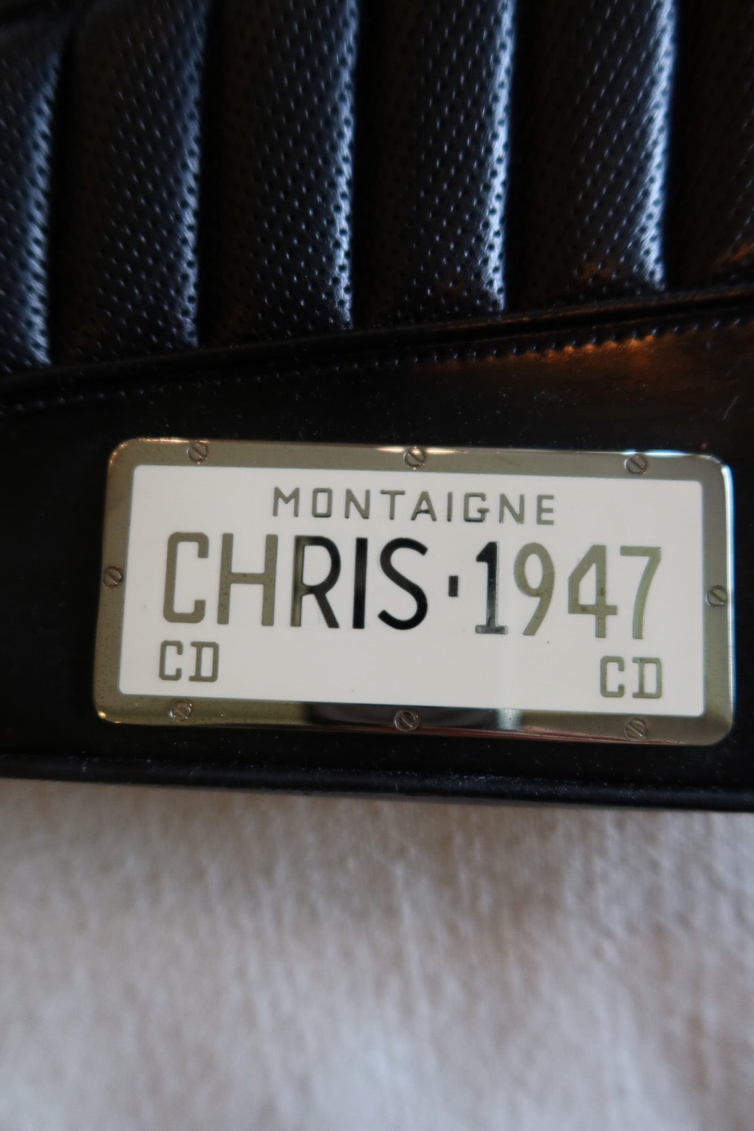 Dior Cadillac Montaigne Black Leather Handbag