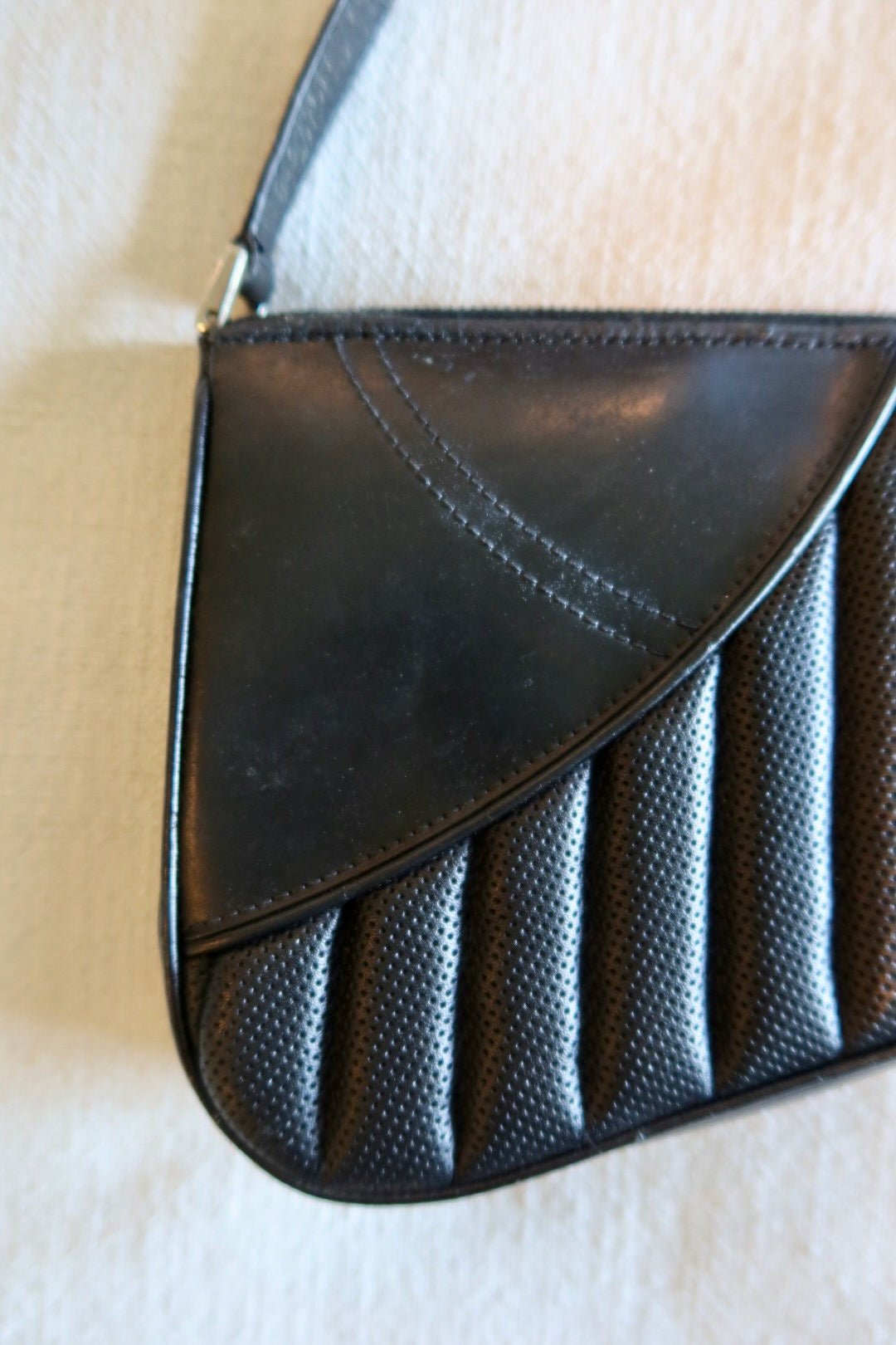Dior Cadillac Montaigne Black Leather Handbag