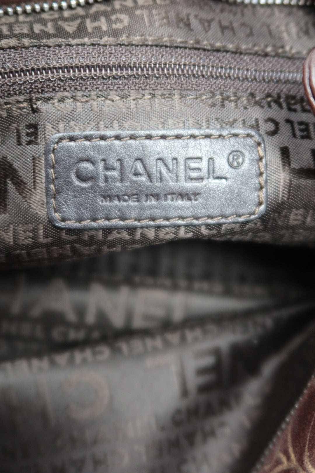 Chanel Camellia Suede Brown Shoulder Bag