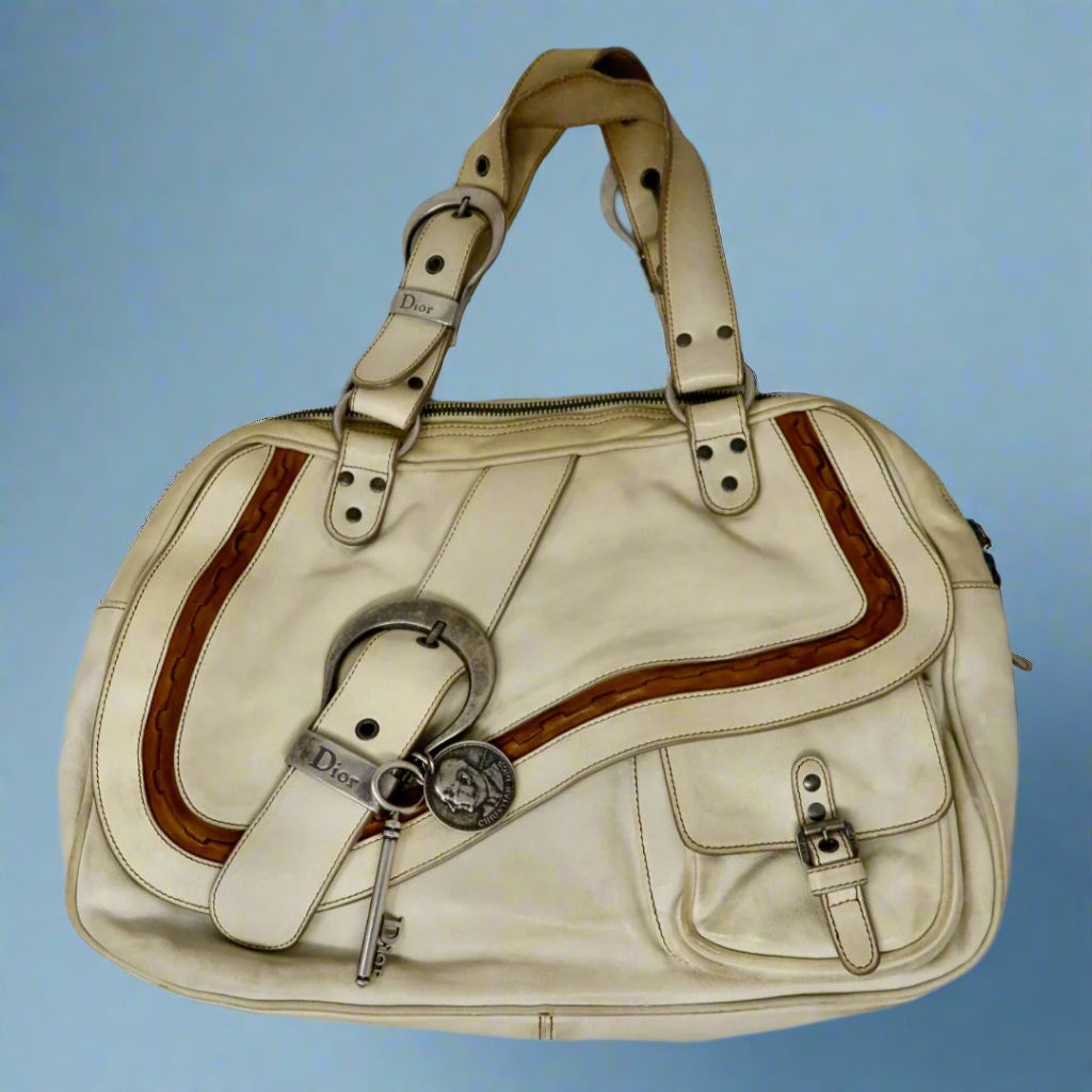 Dior Gaucho Saddle leather handbag