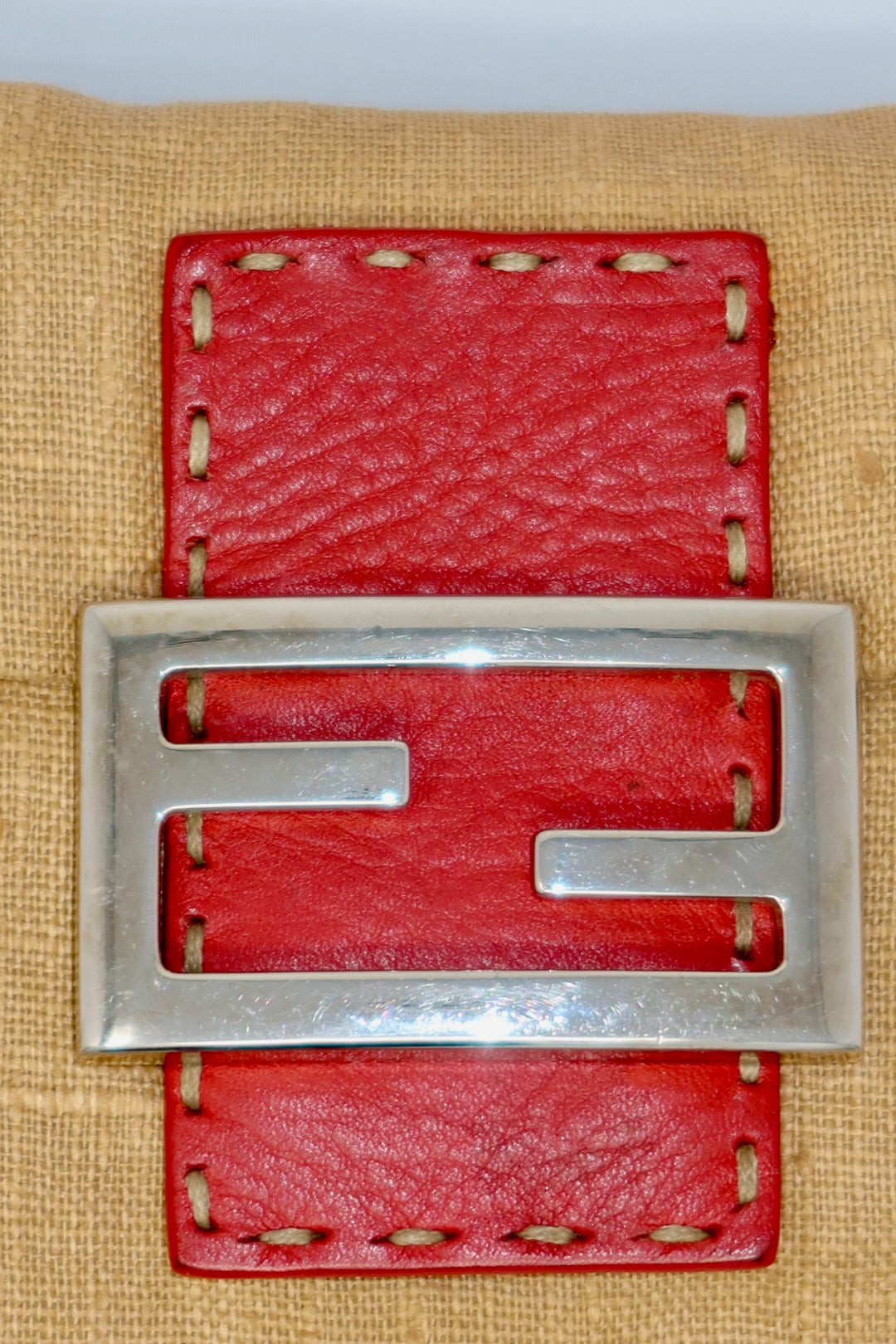 Fendi Selleria Mini Red Baguette