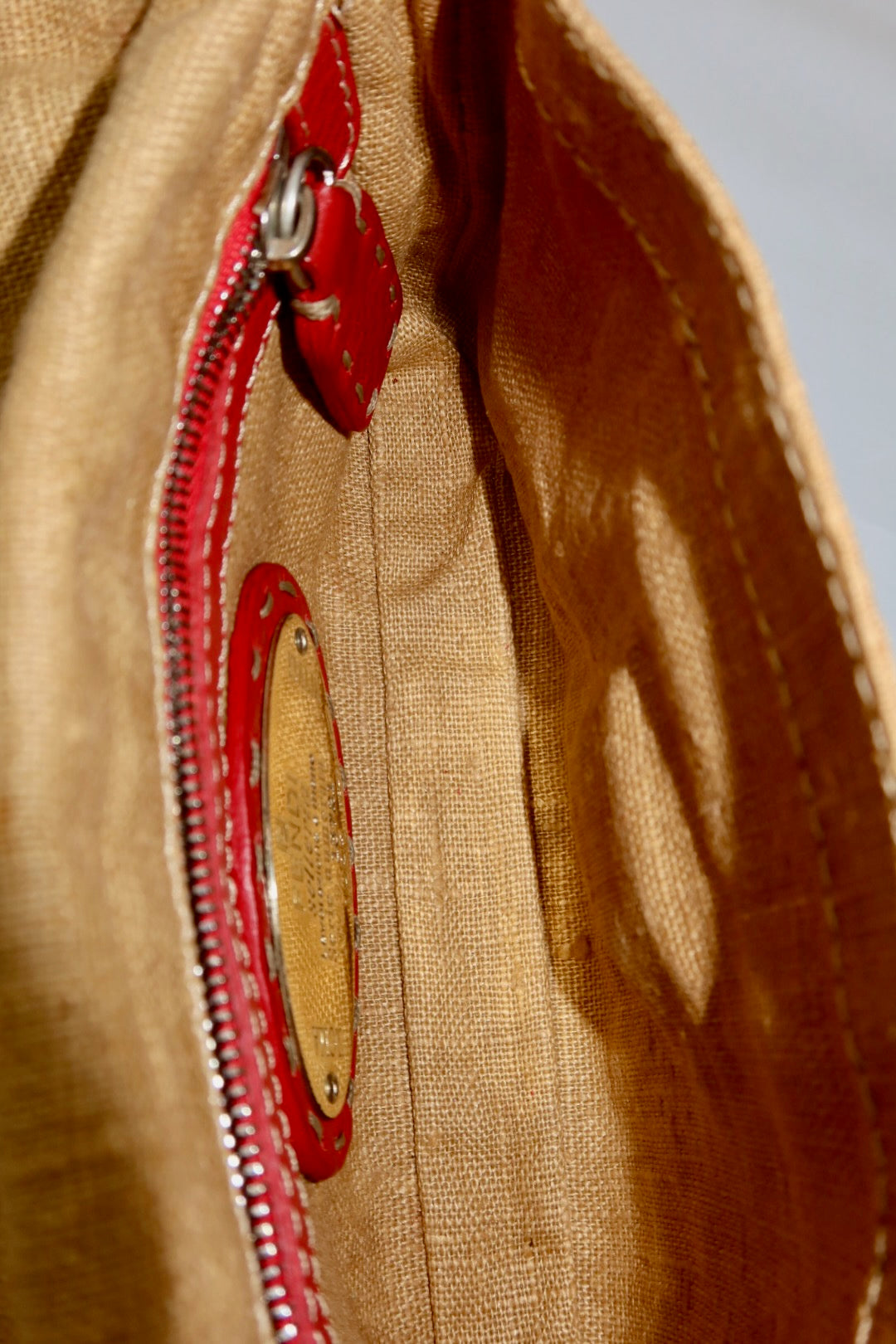 Fendi Selleria Mini Red Baguette