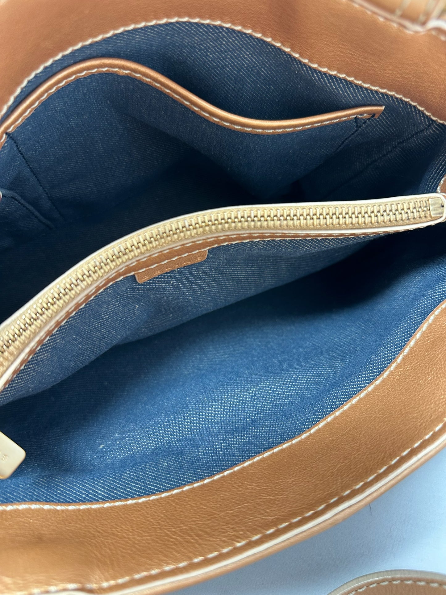 Celine Macadam Denim and Leather