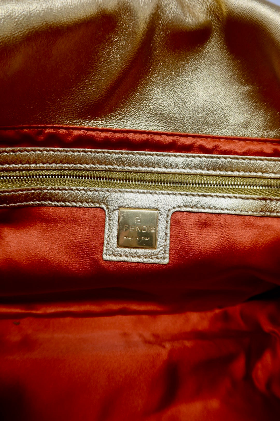 Fendi Mama Baguette Gold