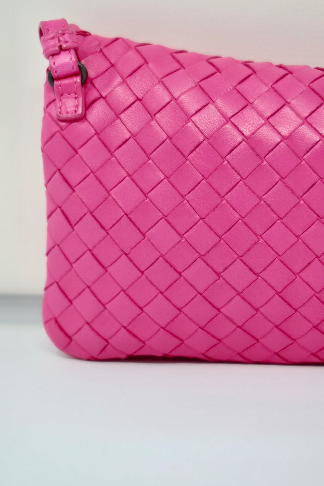 Bottega Veneta Intrecciato Pink Leather Bag