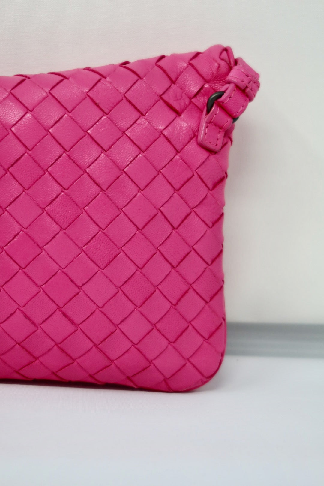 Bottega Veneta Intrecciato Pink Leather Bag