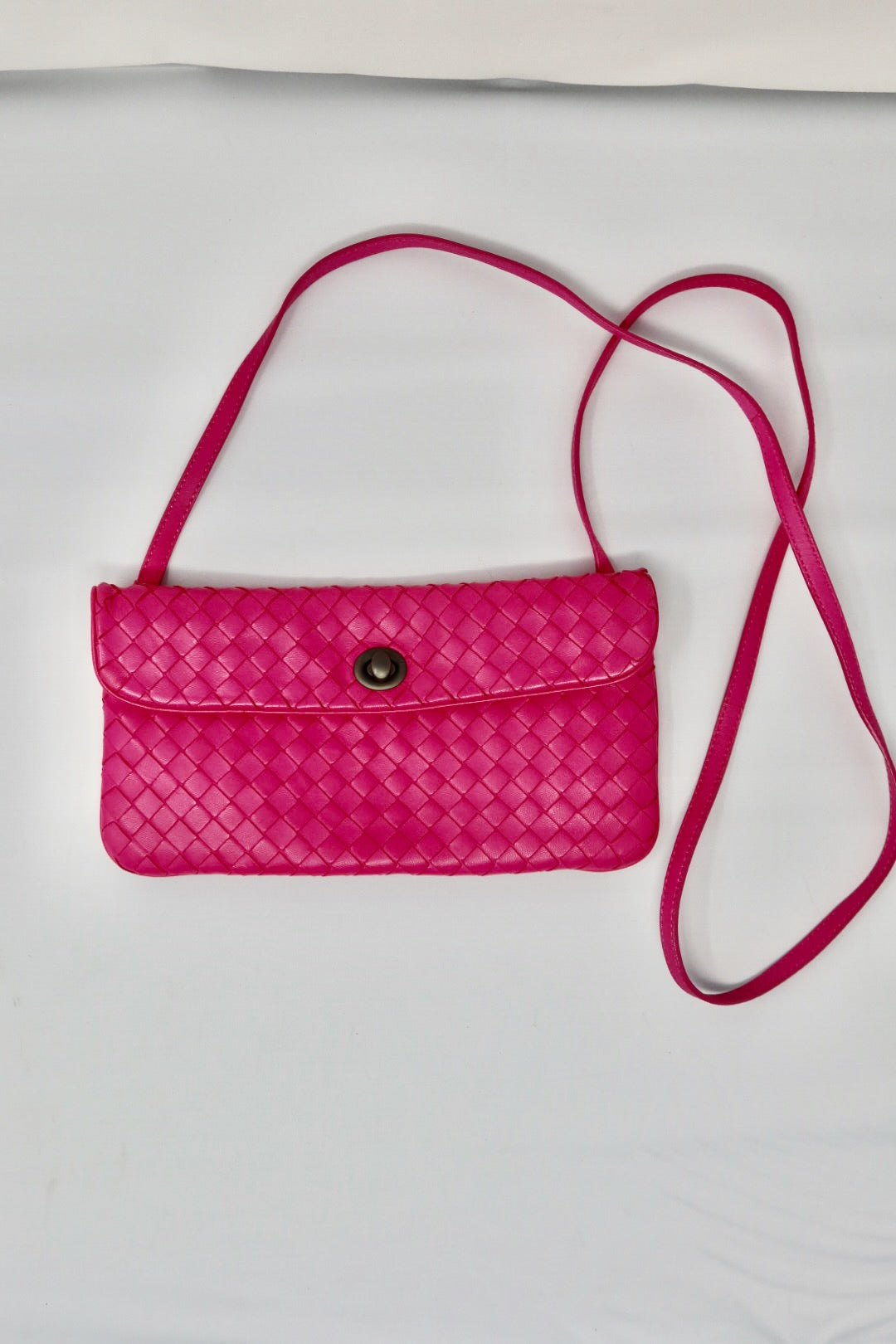 Bottega Veneta Intrecciato Pink Leather Bag