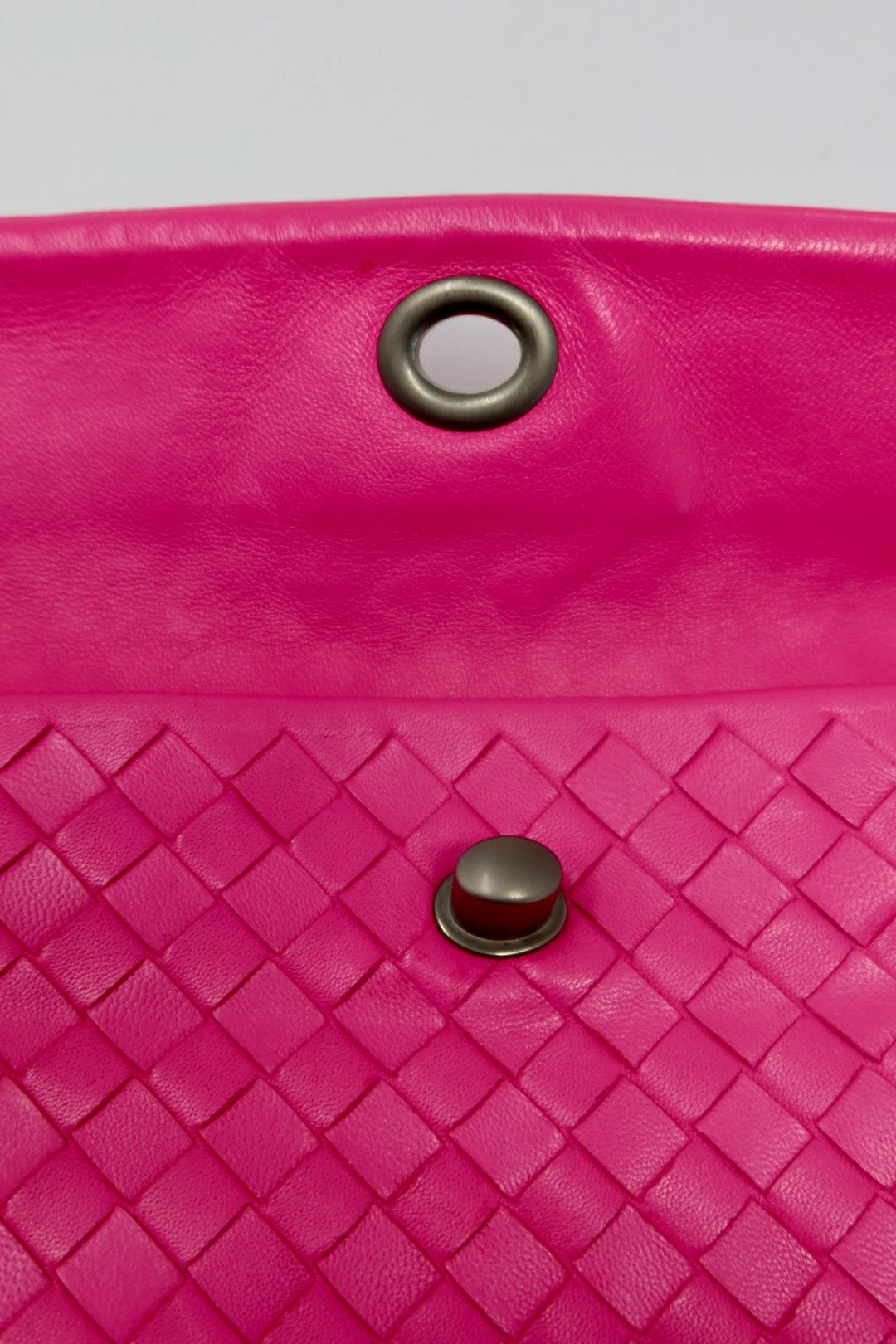 Bottega Veneta Intrecciato Pink Leather Bag