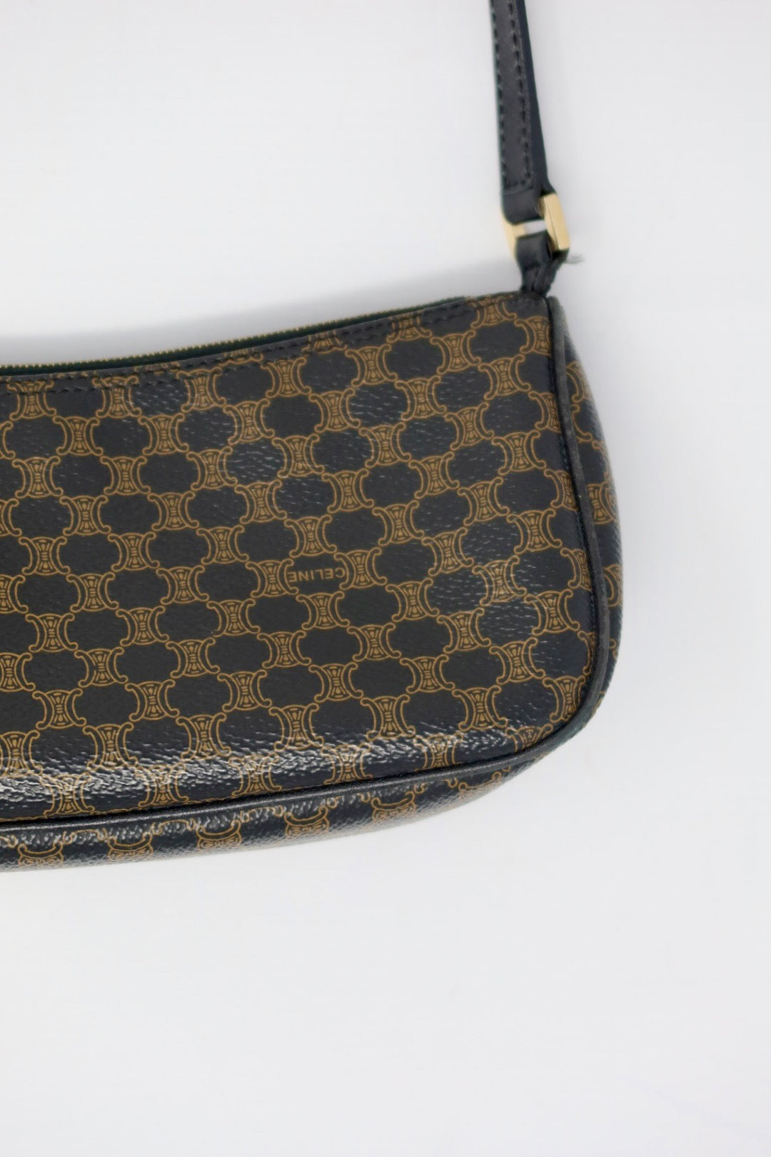 Celine Macadam Triomphe Canvas Mini Shoulder Bag (original duster)