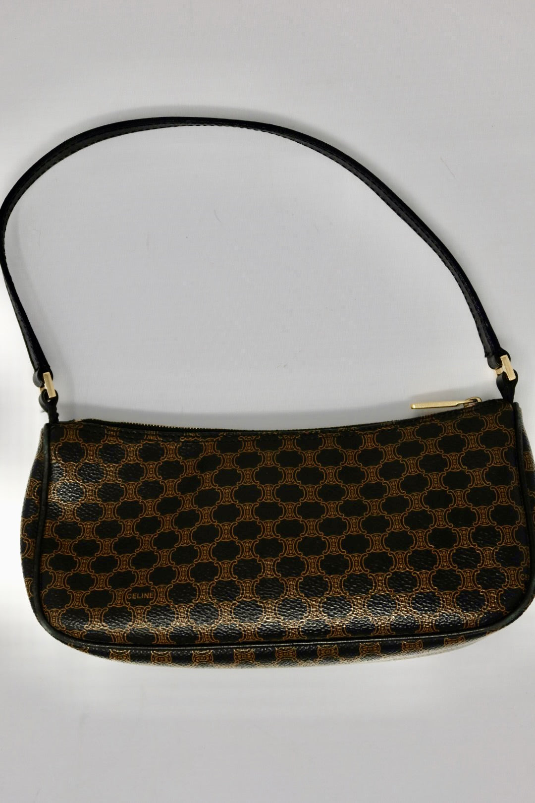 Celine Macadam Triomphe Canvas Mini Shoulder Bag (original duster)