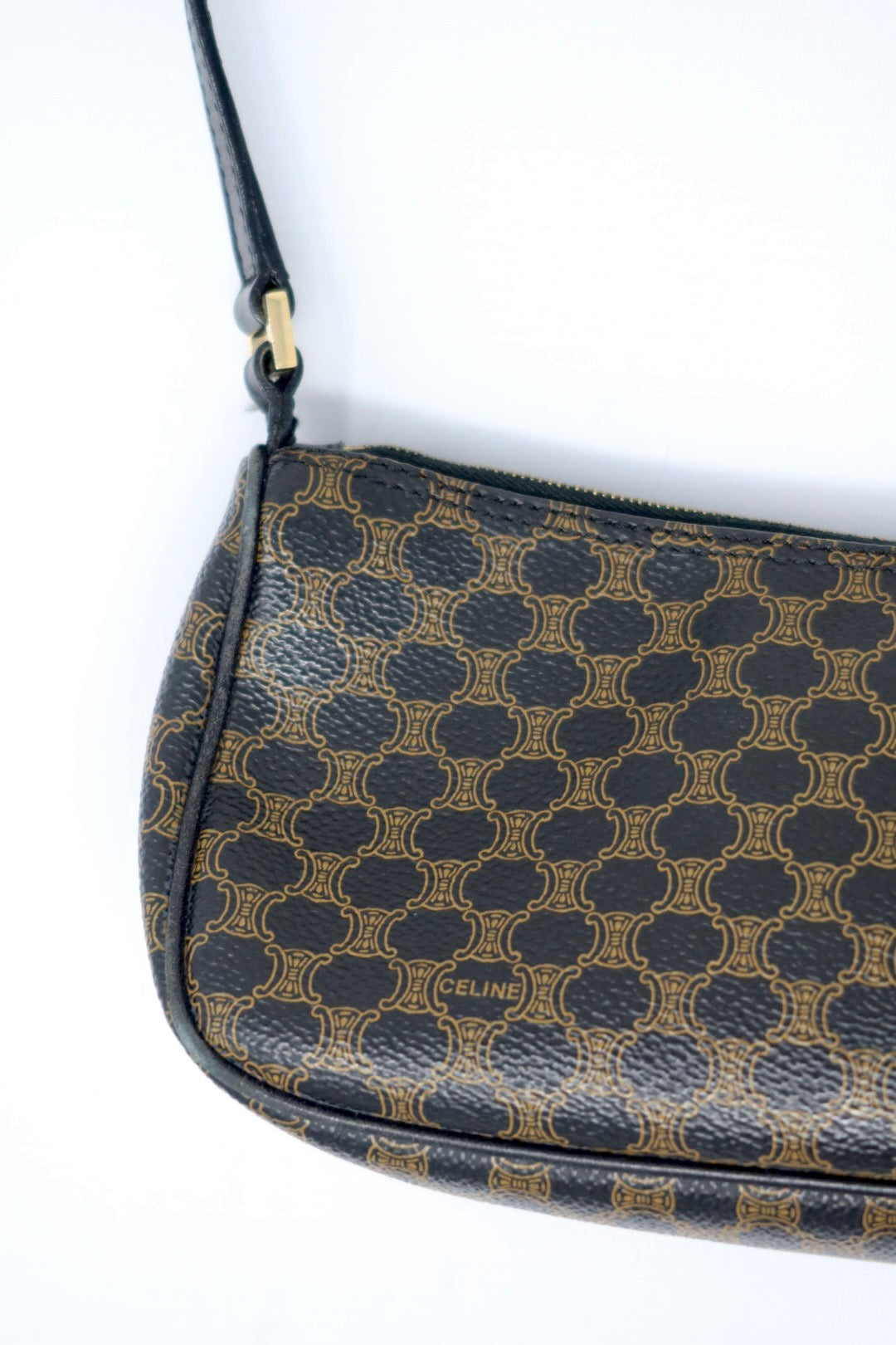 Celine Macadam Triomphe Canvas Mini Shoulder Bag (original duster)