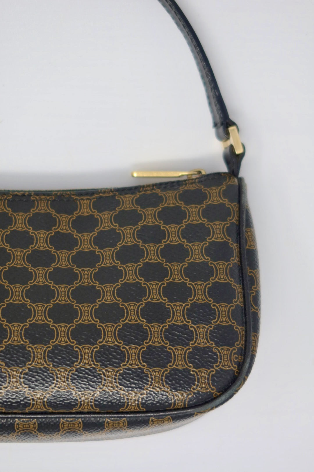 Celine Macadam Triomphe Canvas Mini Shoulder Bag (original duster)