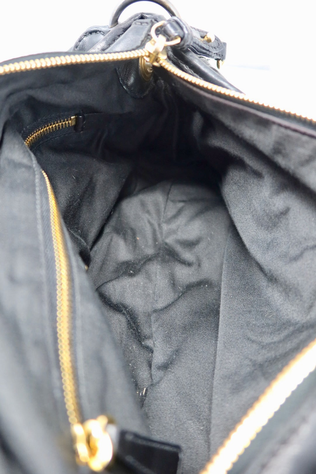 Miu Miu Matelasse Black Leather Hobo Shoulder Bag