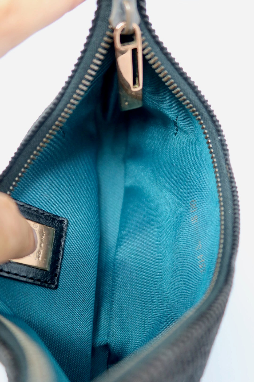 Fendi Half Moon Black Corduroy
