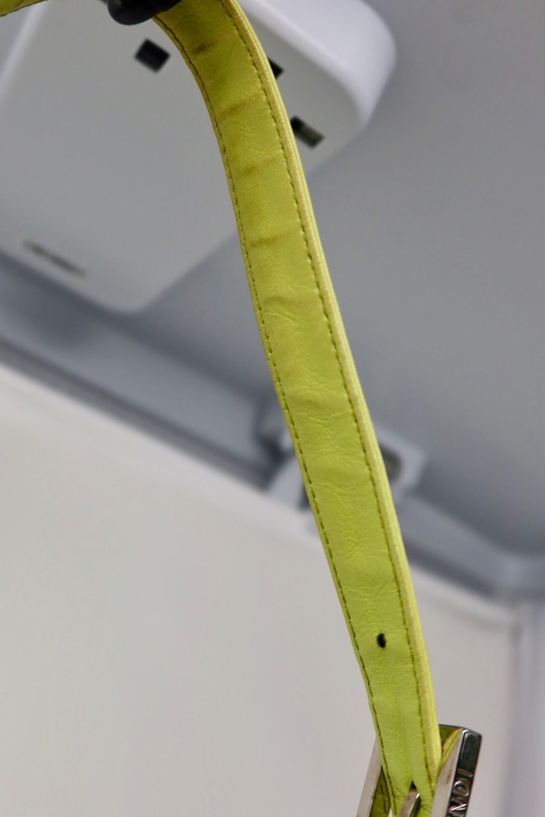 Fendi Baguette Lime Green Leather