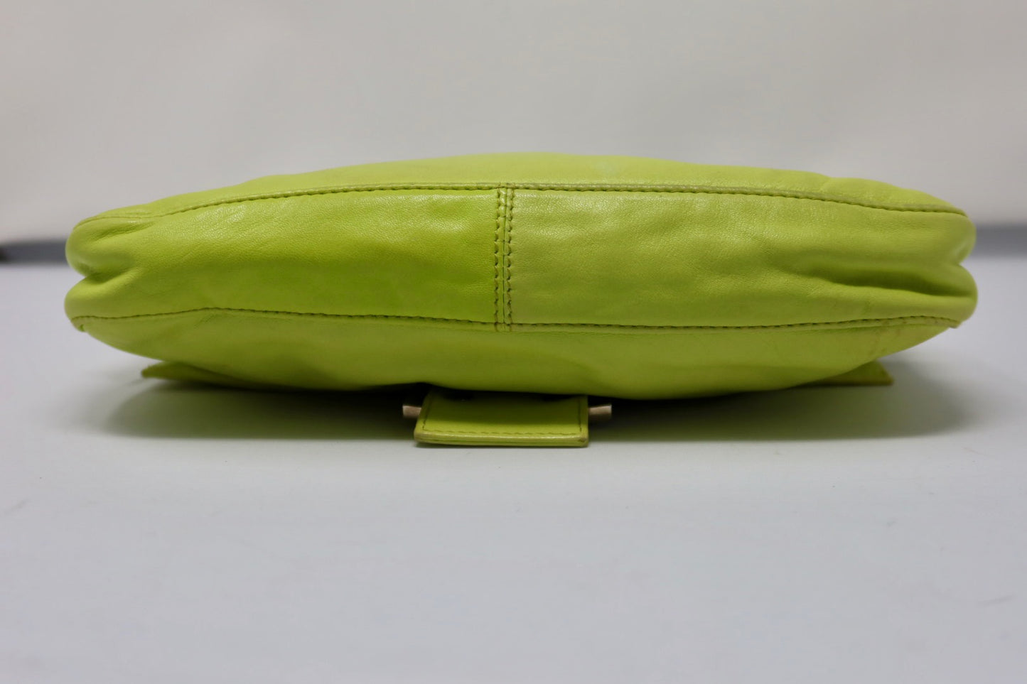 Fendi Baguette Lime Green Leather