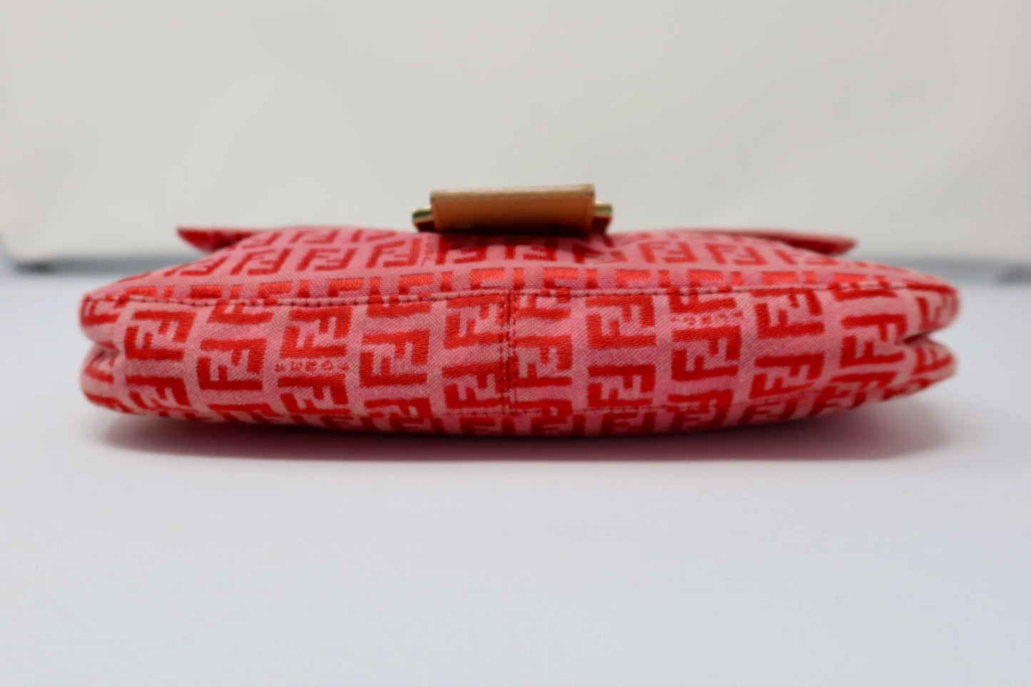Fendi Baguette Pink Zucchino Print