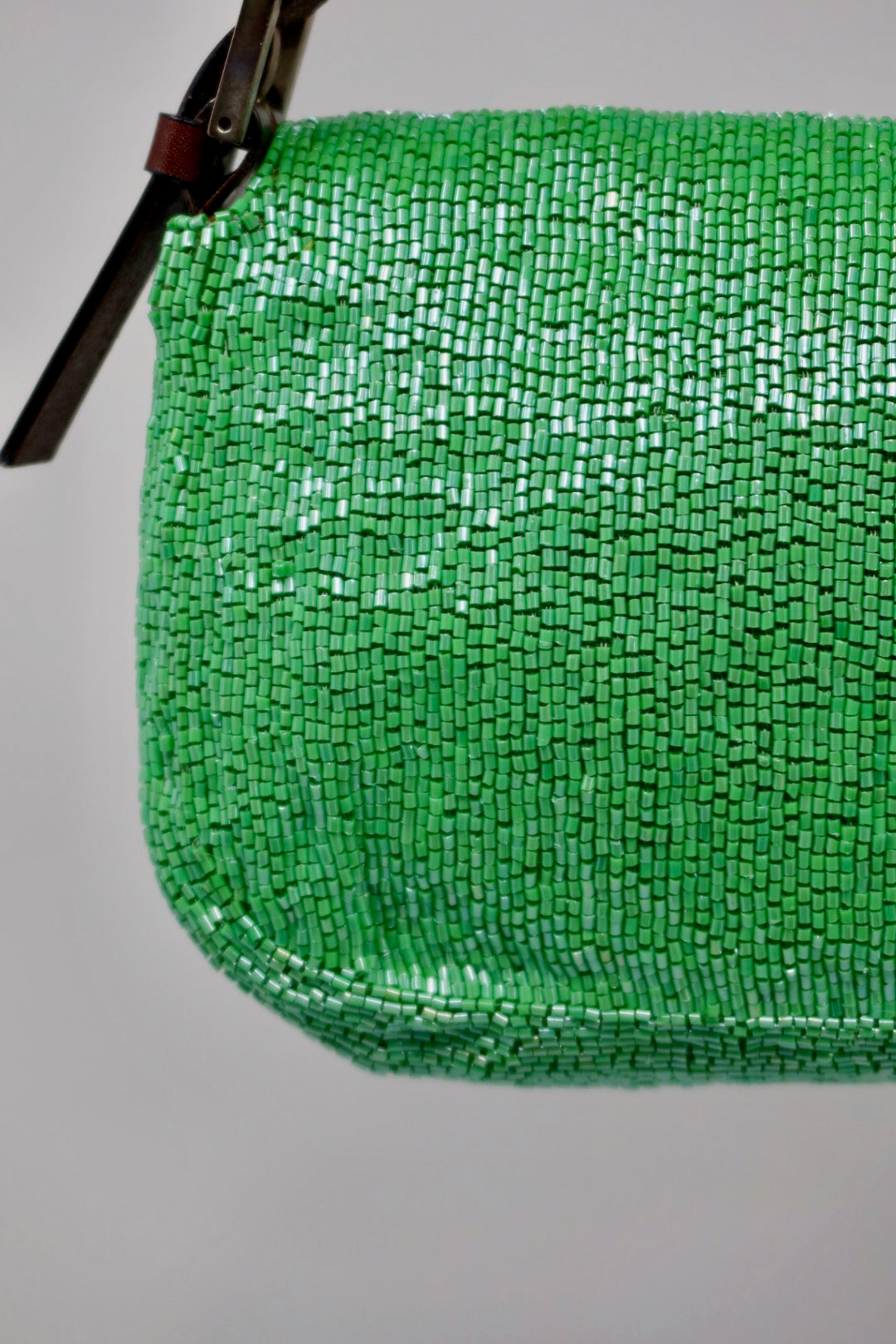 Fendi Beaded Baguette Green (comes with original duster and extra beads)