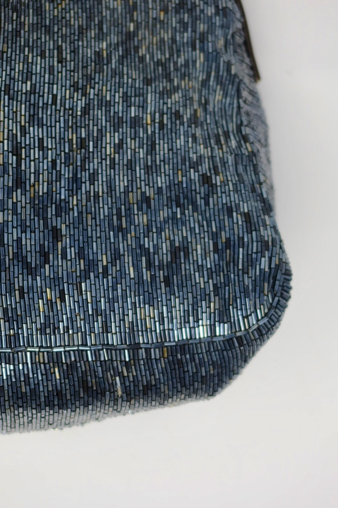 Fendi Mamma Beaded Blue/Black Baguette