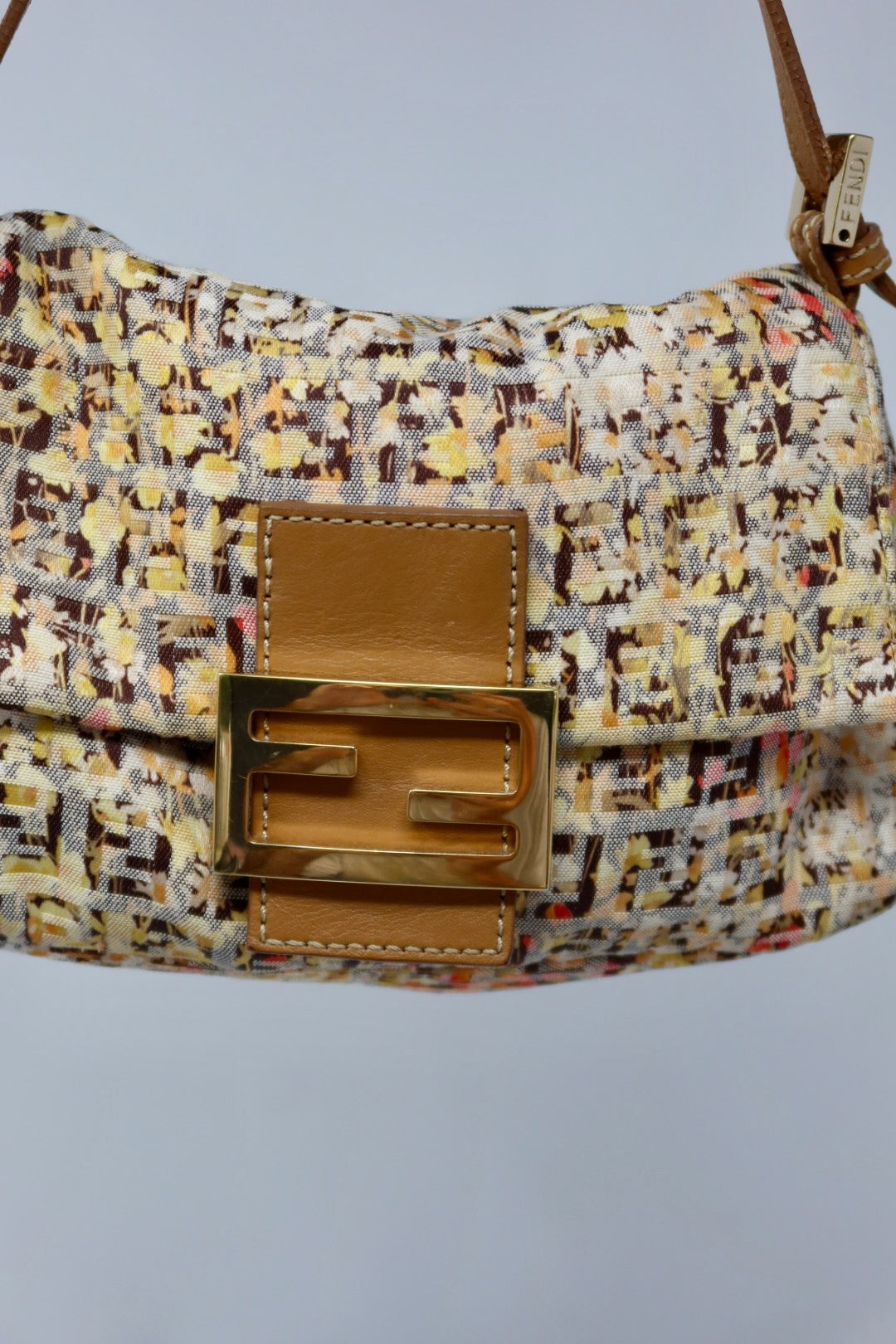 Fendi Mini Mamma Floral Baguette