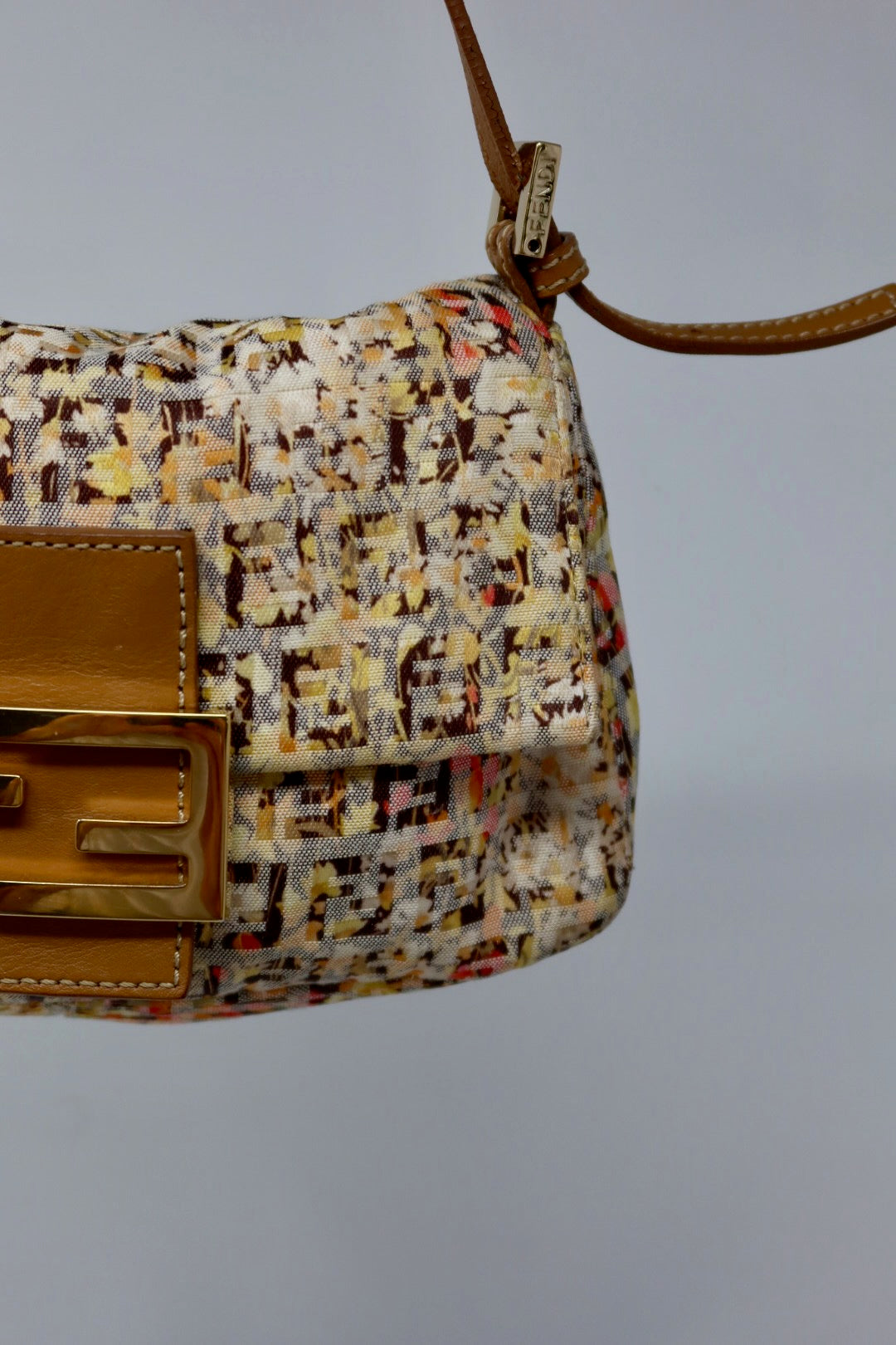 Fendi Mini Mamma Floral Baguette