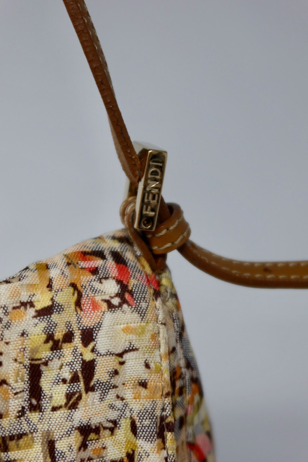 Fendi Mini Mamma Floral Baguette