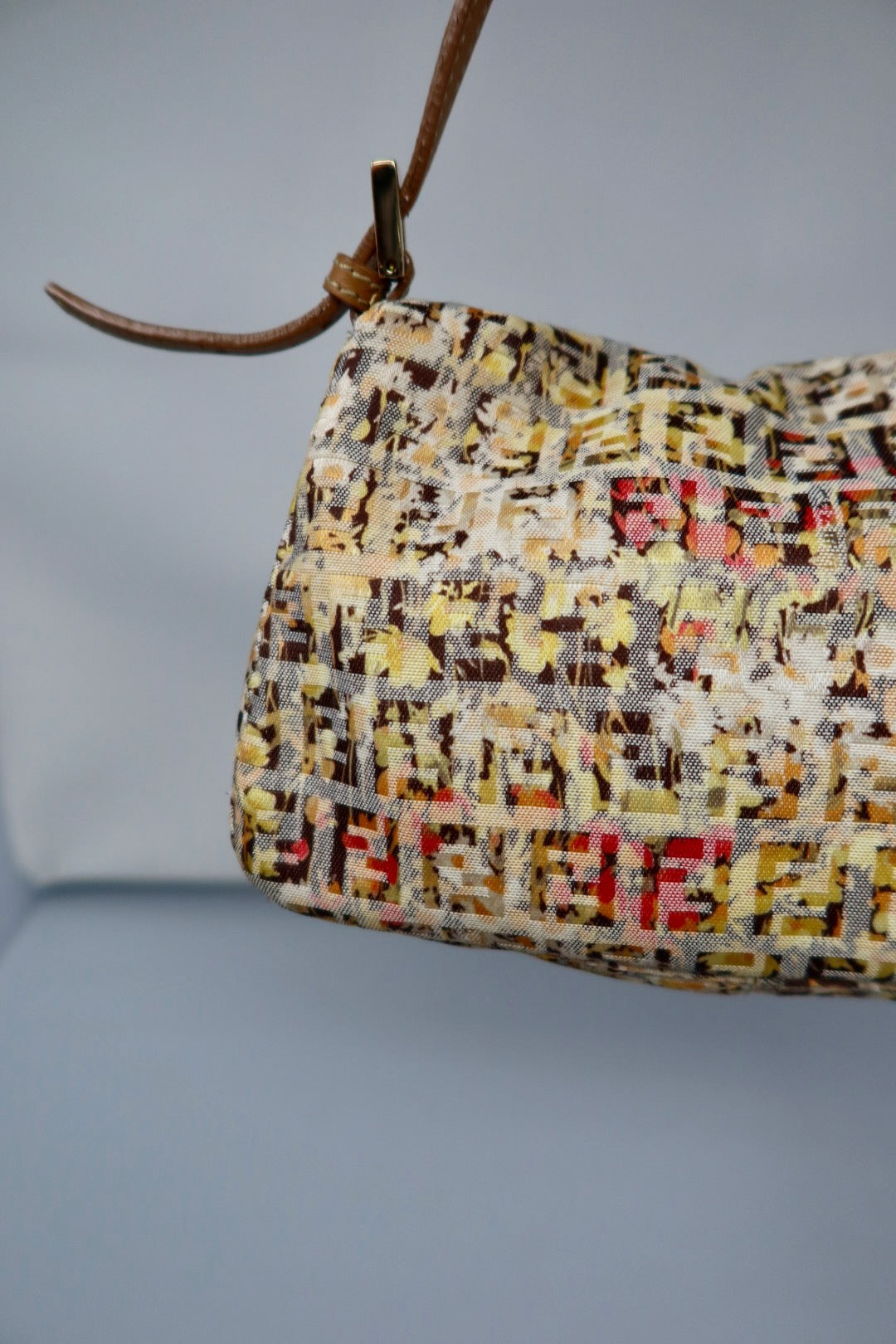 Fendi Mini Mamma Floral Baguette