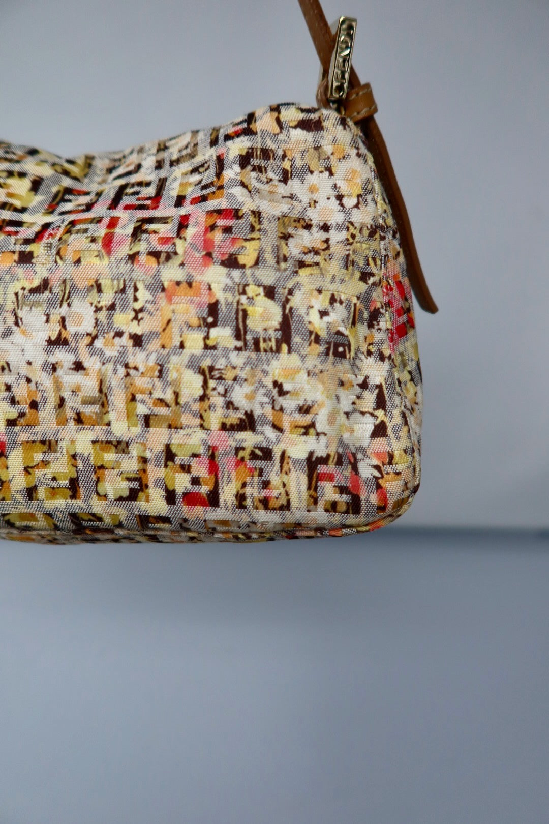 Fendi Mini Mamma Floral Baguette