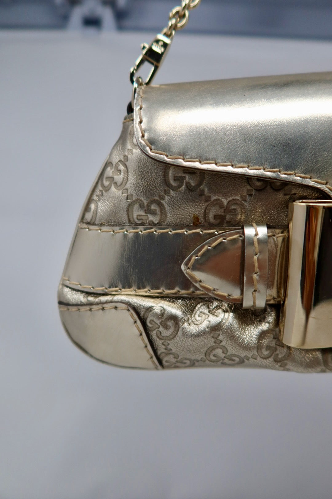 Gucci Guccisima Gold Leather Chain