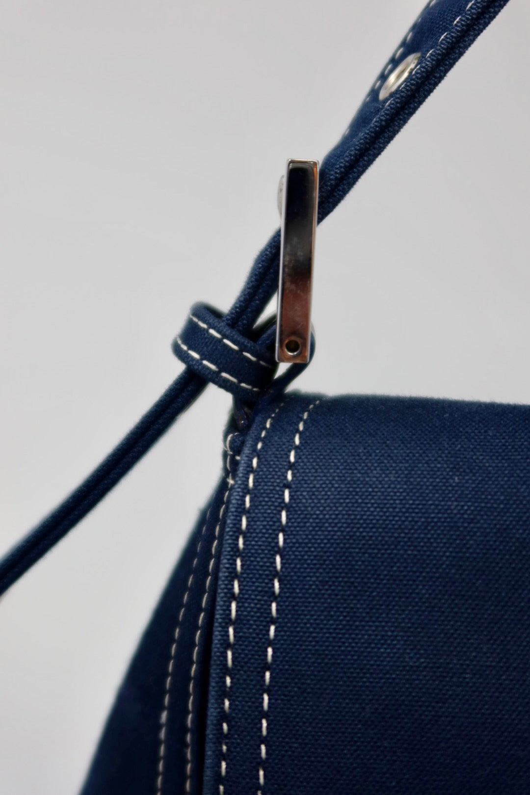 Fendi Mamma Baguette Canvas Navy