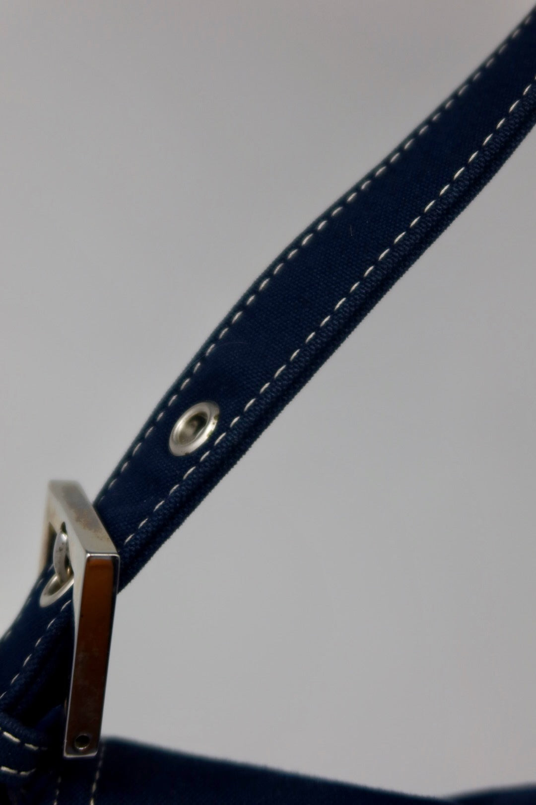 Fendi Mamma Baguette Canvas Navy