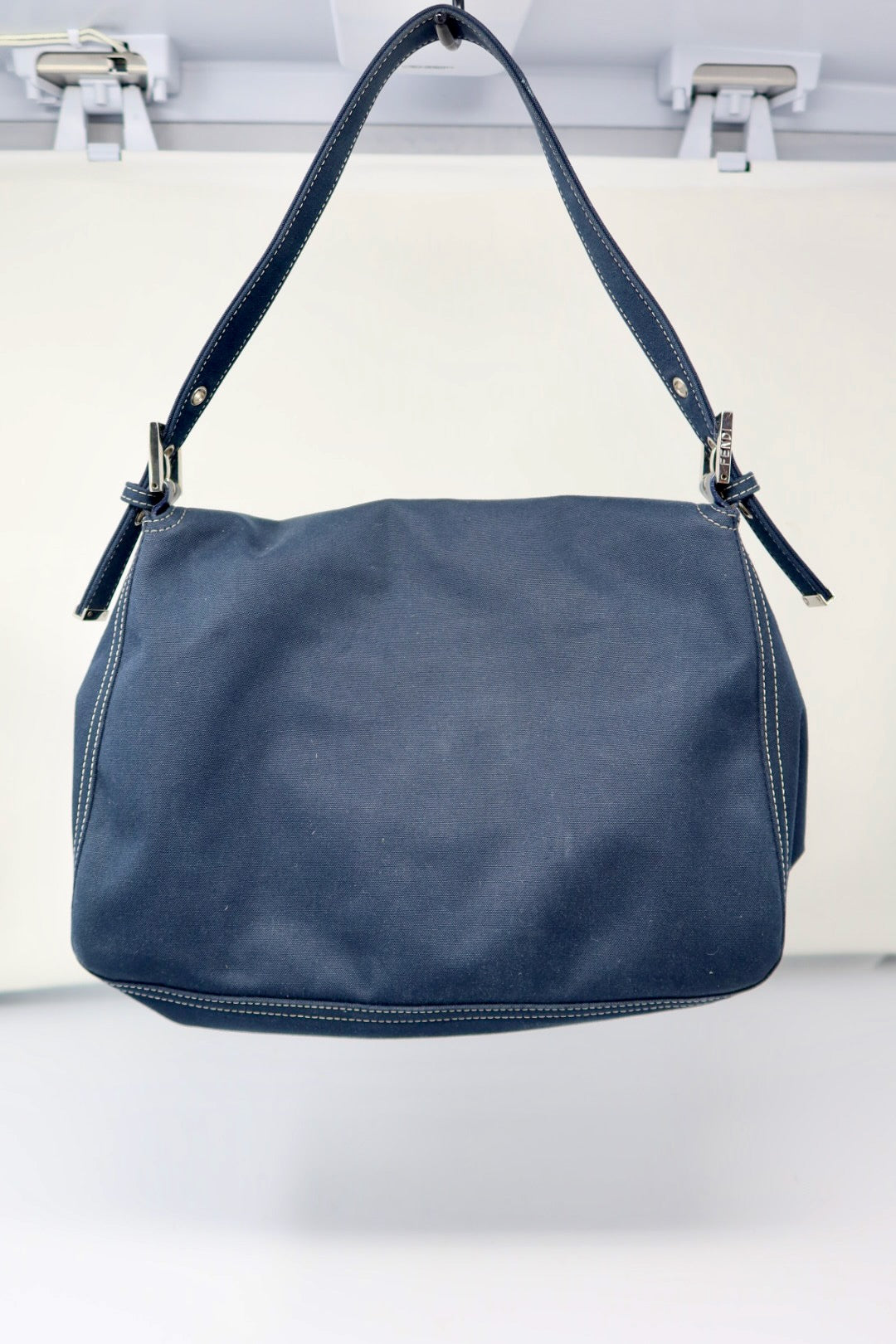 Fendi Mamma Baguette Canvas Navy