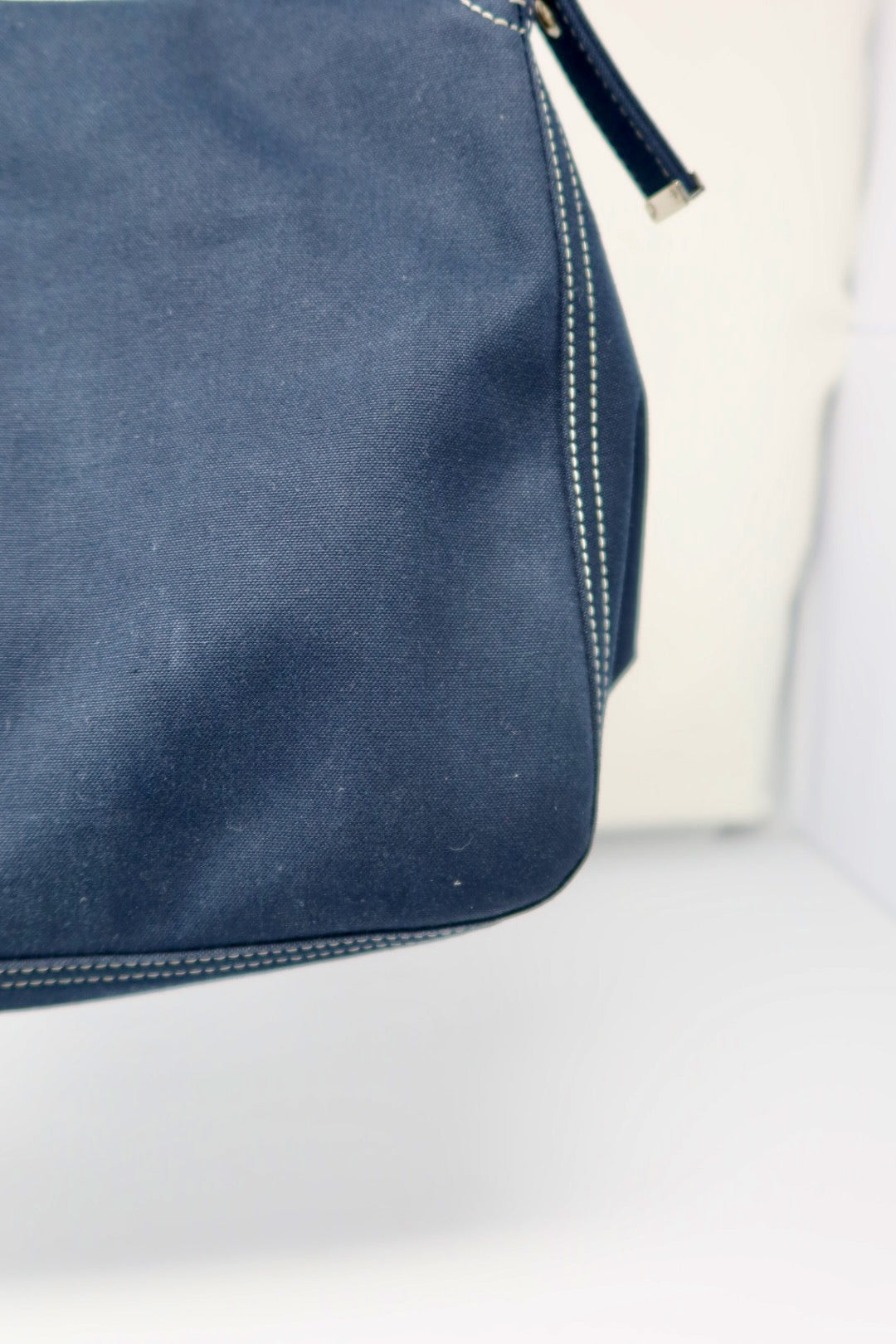 Fendi Mamma Baguette Canvas Navy