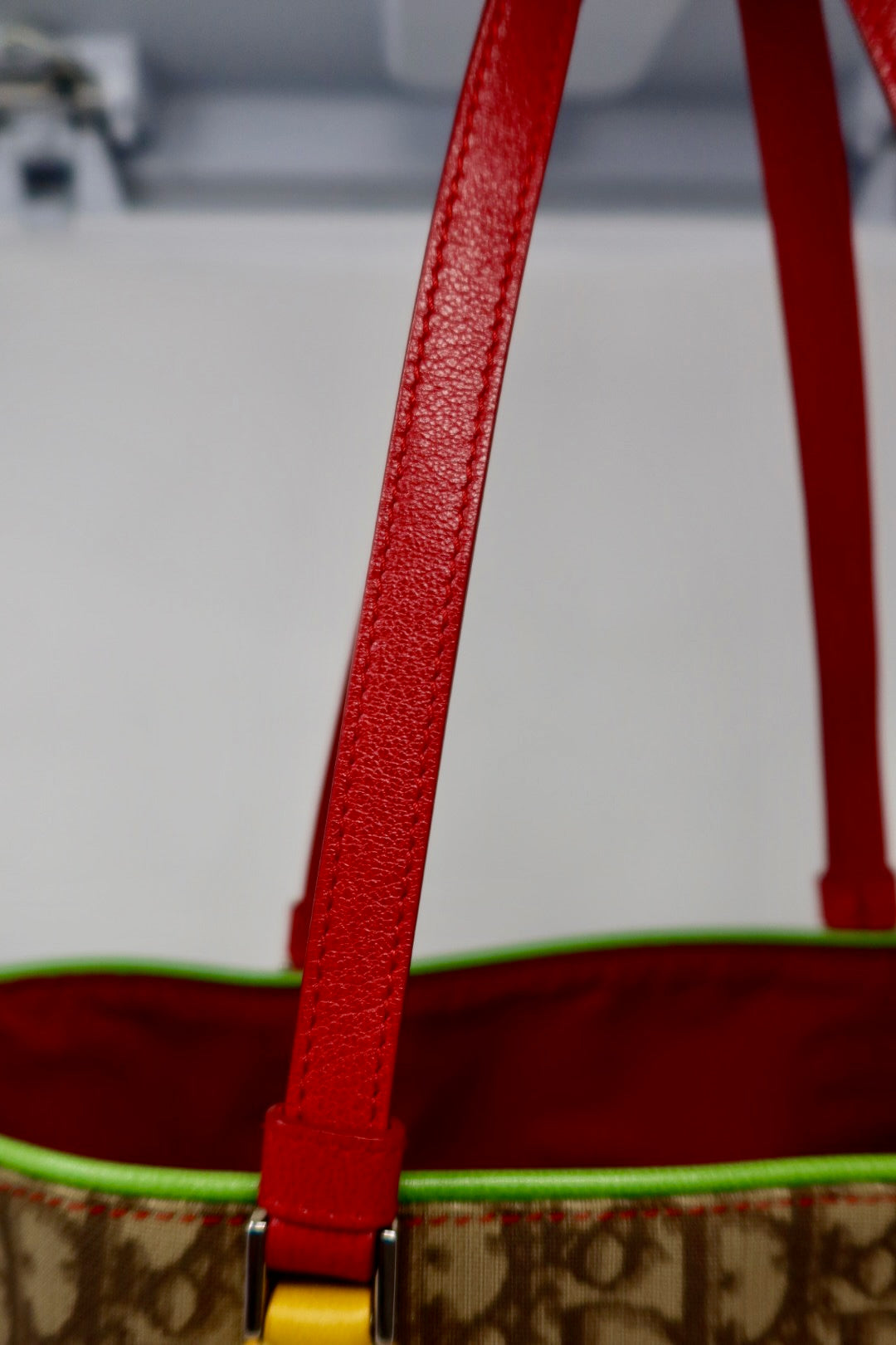 Christian Dior Rasta Trotter Canvas Tote Bag