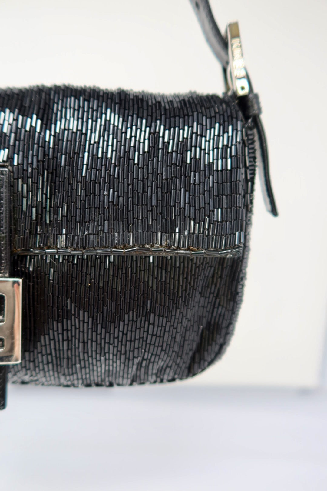 Fendi Baguette Black Beaded