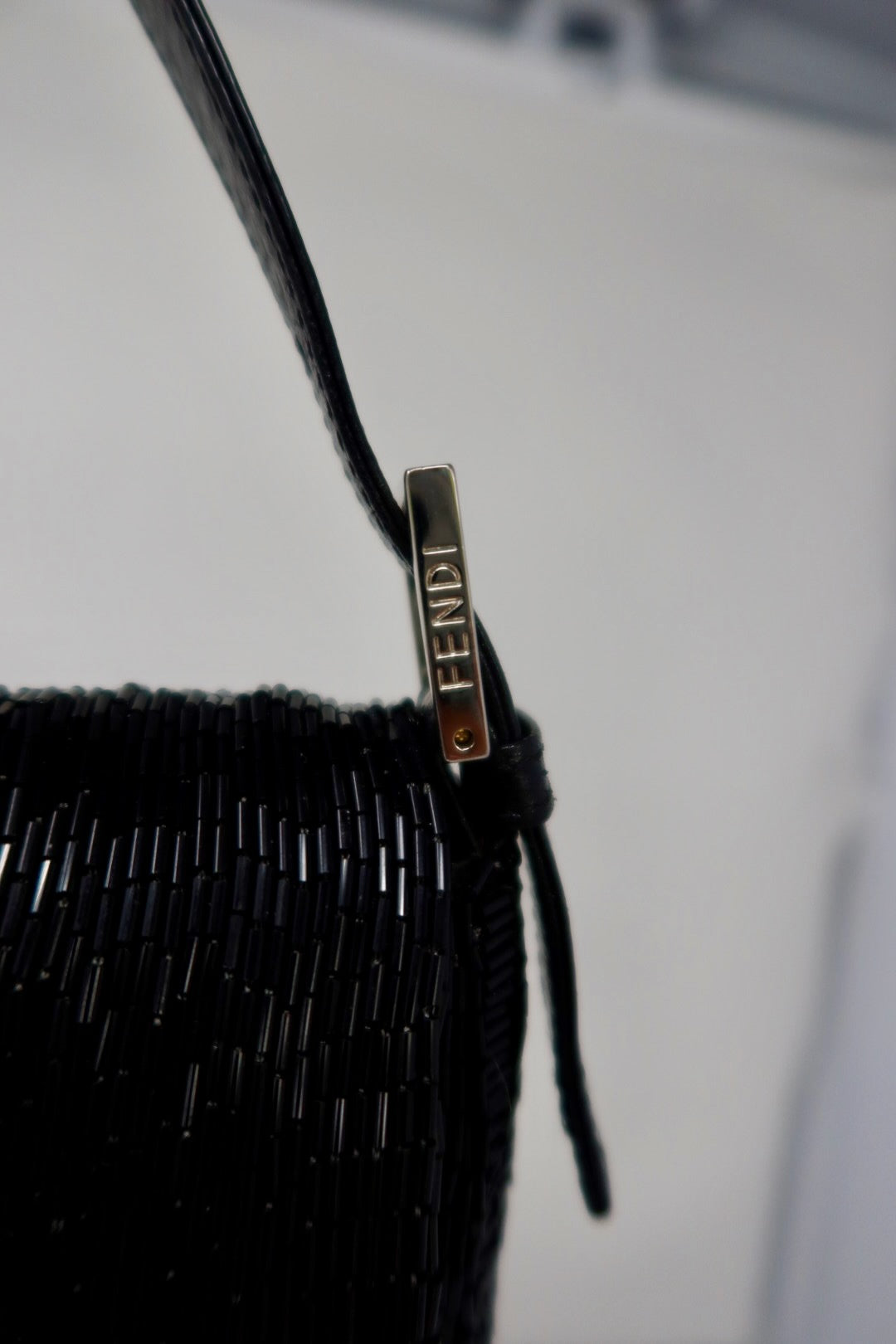 Fendi Baguette Black Beaded