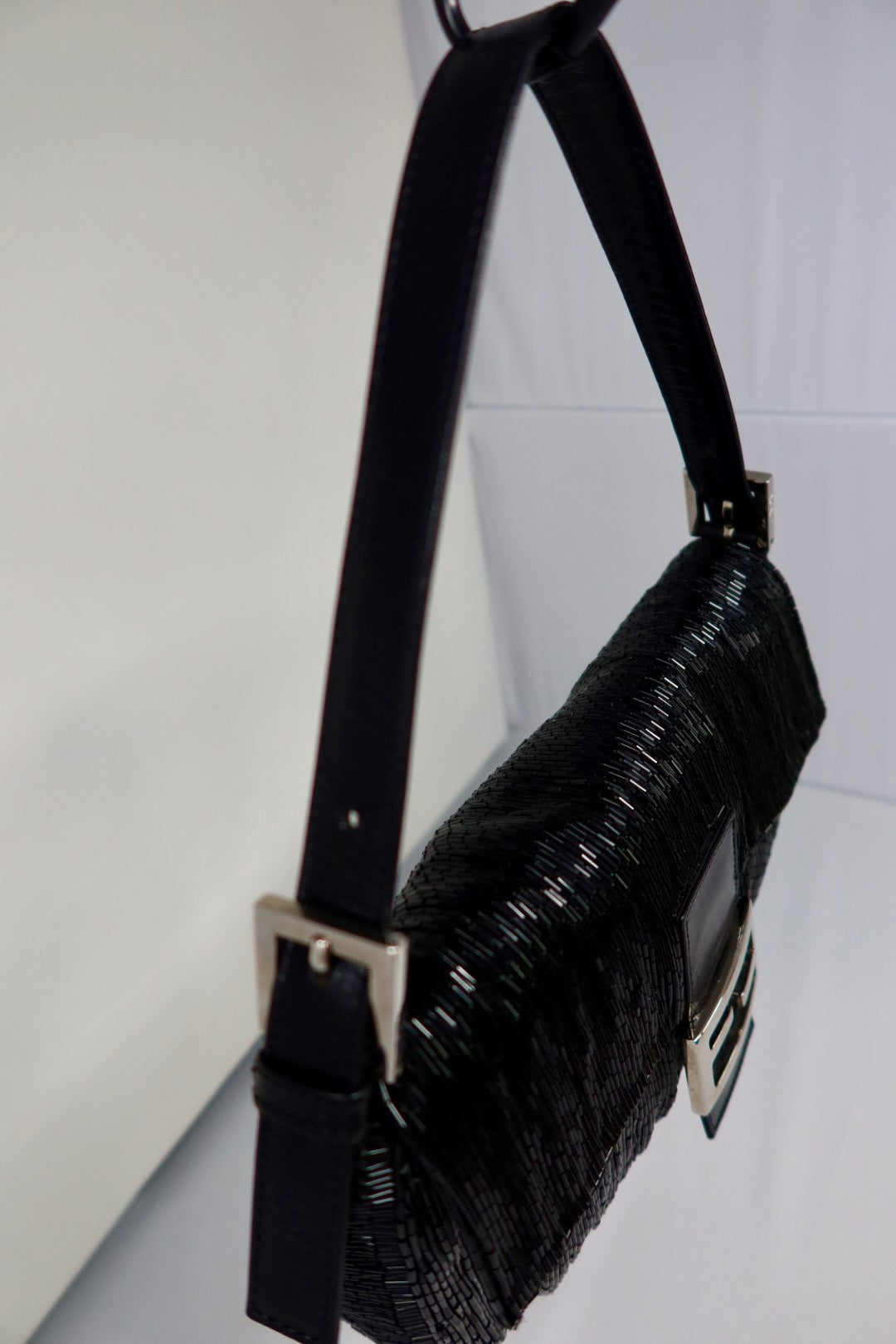 Fendi Baguette Black Beaded