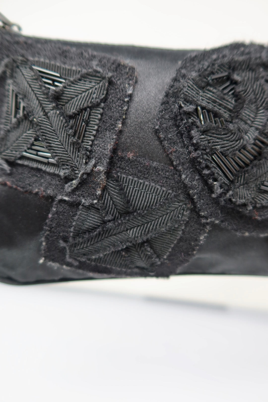 Prada Black pochette with outside stitching